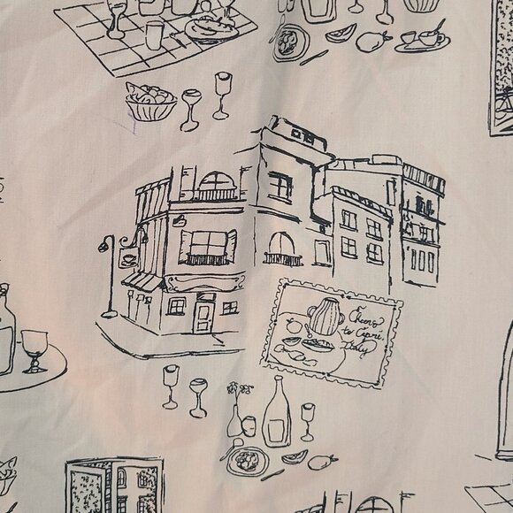 Abercombie & Fitch Midi Black and White Print Summer Cotton Dress Size Small NWT - Picture 3 of 7